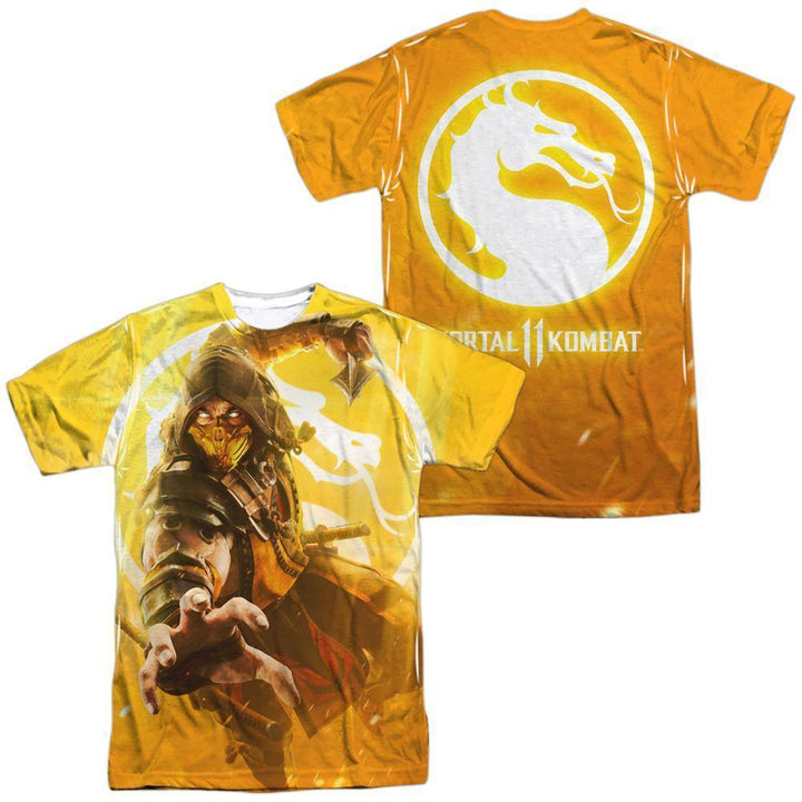Mortal Kombat Scorpion Attack Sublimation T-Shirt | Rocker Merch™