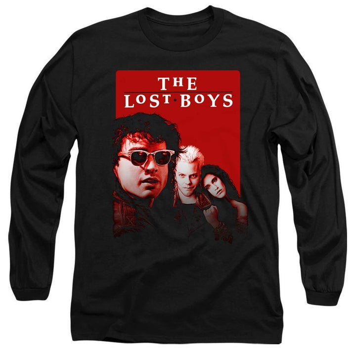 The Lost Boys Movie Michael David Star Long Sleeve T-Shirt - Rocker Merch