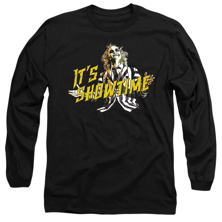 Beetlejuice Movie It's Showtime Long Sleeve T-Shirt - Rocker Merch