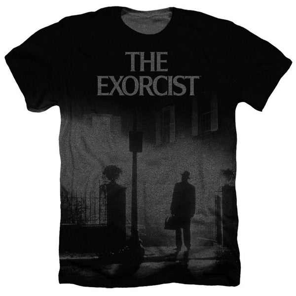 The Exorcist Movie Poster Heather T-Shirt - Rocker Merch