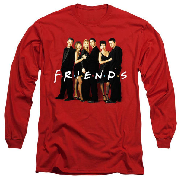 Friends Cast In Black Long Sleeve T-Shirt - Rocker Merch™
