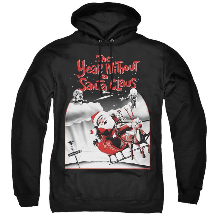 The Year Without A Santa Claus Santa Poster Hoodie - Rocker Merch