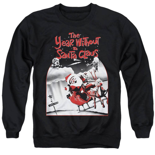 The Year Without A Santa Claus Santa Poster Sweatshirt - Rocker Merch