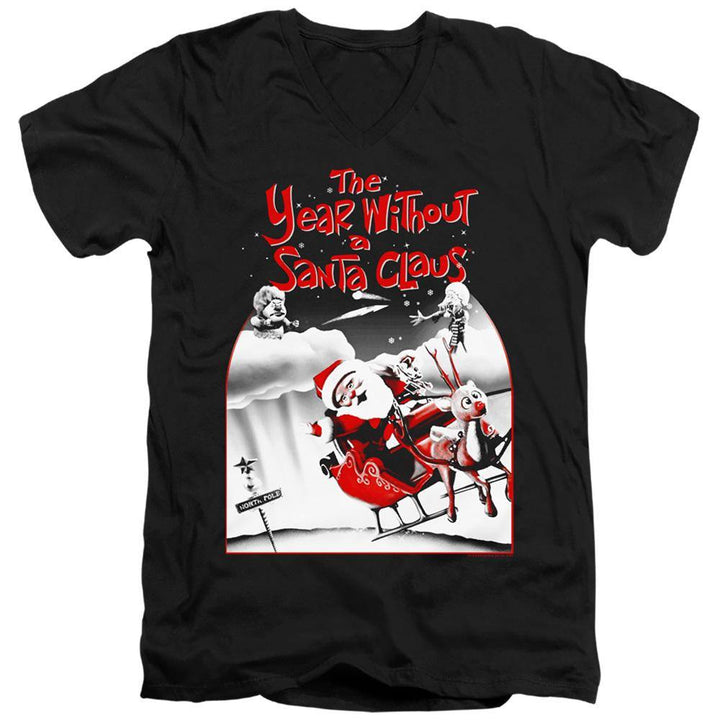 The Year Without A Santa Claus Santa Poster T-Shirt - Rocker Merch