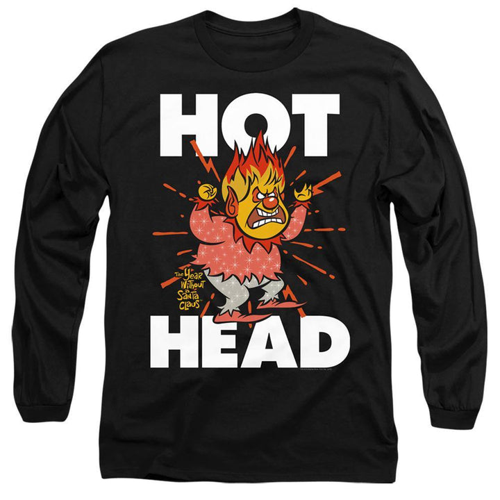 The Year Without A Santa Claus Hot Head Long Sleeve T-Shirt - Rocker Merch