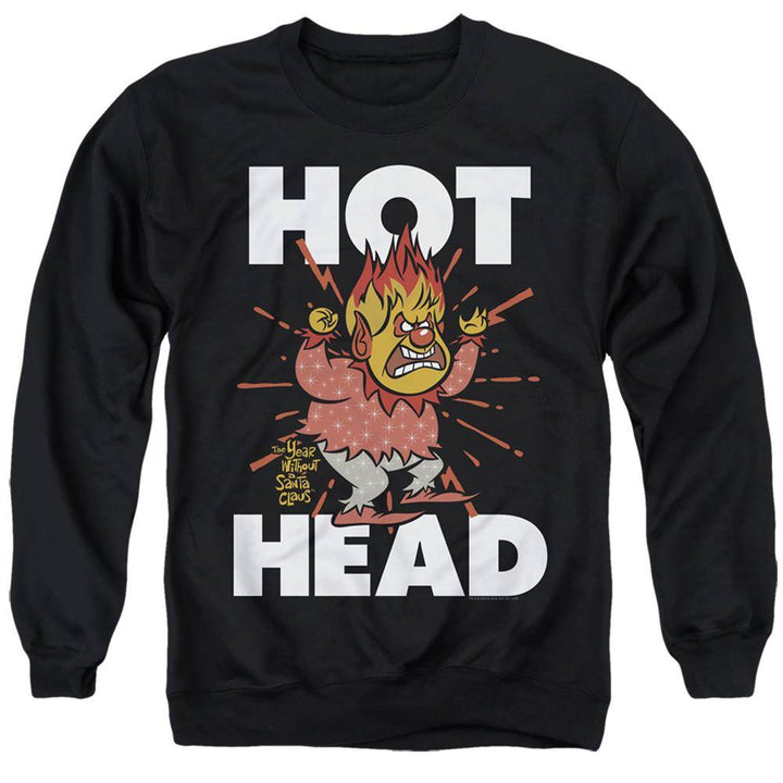 The Year Without A Santa Claus Hot Head Sweatshirt - Rocker Merch