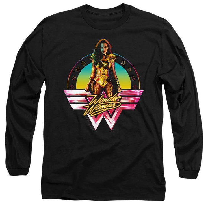 Wonder Woman 1984 Movie Color Pop Long Sleeve T-Shirt - Rocker Merch