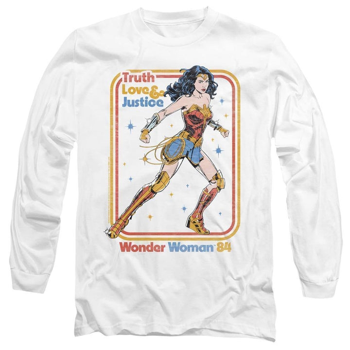 Wonder Woman 1984 Movie Retro Justice Long Sleeve T-Shirt - Rocker Merch
