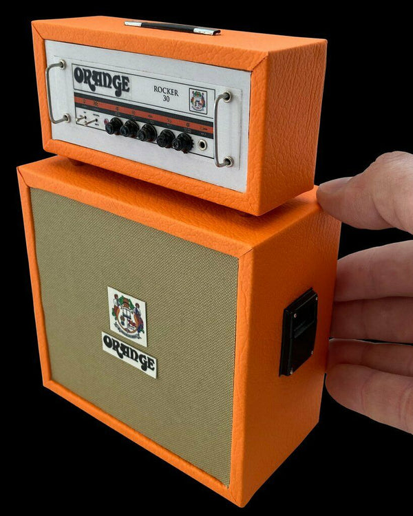 Axe Heaven Orange Rocker 30 4x12 Half Stack Miniature Collectible Amp